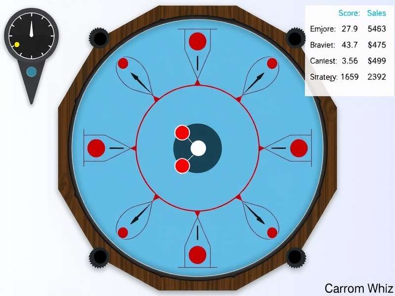 Carrom Whiz scoring interface and statistics